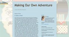 Desktop Screenshot of makingourownadventure.blogspot.com