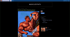 Desktop Screenshot of musclestats.blogspot.com