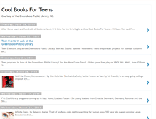 Tablet Screenshot of coolbooksforteens.blogspot.com