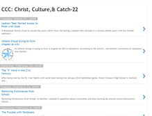 Tablet Screenshot of christculturecatch22.blogspot.com