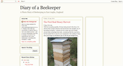 Desktop Screenshot of diary-of-a-beekeeper.blogspot.com