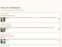 Tablet Screenshot of diary-of-a-beekeeper.blogspot.com