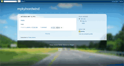 Desktop Screenshot of mykylnordwind.blogspot.com