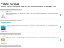 Tablet Screenshot of produtosmarinhos.blogspot.com