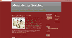 Desktop Screenshot of kleinessexblog.blogspot.com