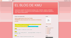 Desktop Screenshot of elblogdekmu.blogspot.com