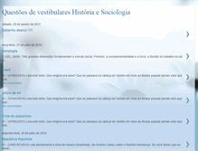 Tablet Screenshot of exerciciosdehistoriaesociologia.blogspot.com