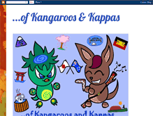 Tablet Screenshot of kangaroosandkappas.blogspot.com