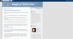 Desktop Screenshot of magicalwebsites.blogspot.com