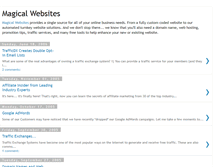 Tablet Screenshot of magicalwebsites.blogspot.com