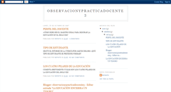 Desktop Screenshot of observacionypracticadocente3.blogspot.com