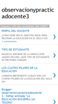Mobile Screenshot of observacionypracticadocente3.blogspot.com