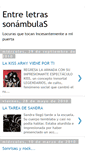 Mobile Screenshot of entre-letras-sonambulas.blogspot.com