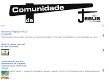 Tablet Screenshot of comunidade-dejesusbahia.blogspot.com