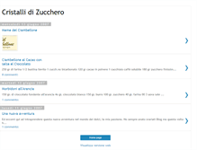 Tablet Screenshot of cristallidizucchero.blogspot.com