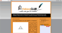 Desktop Screenshot of diariofolkloreclub.blogspot.com