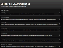 Tablet Screenshot of lettersfollowedbyq.blogspot.com