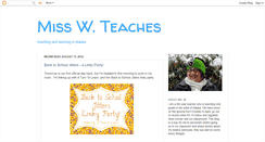 Desktop Screenshot of misswteaches.blogspot.com