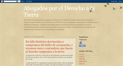 Desktop Screenshot of abogadosporelderechoalatierra.blogspot.com