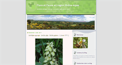 Desktop Screenshot of biodiversiteenrhonealpes.blogspot.com