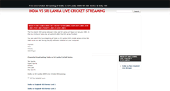 Desktop Screenshot of india-srilanka-live-streaming.blogspot.com