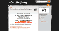 Desktop Screenshot of flyandfloatfishing.blogspot.com