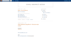 Desktop Screenshot of coolshowitsites.blogspot.com
