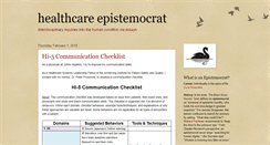 Desktop Screenshot of epistemocrat.blogspot.com