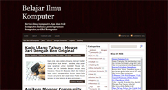 Desktop Screenshot of belajar-tentangkomputer.blogspot.com