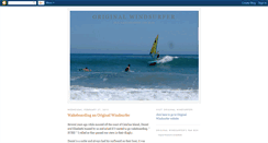 Desktop Screenshot of originalwindsurfer.blogspot.com