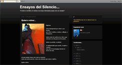 Desktop Screenshot of ensayosdelsilencio.blogspot.com