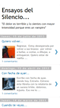 Mobile Screenshot of ensayosdelsilencio.blogspot.com