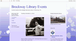 Desktop Screenshot of brockwaylibraryevents.blogspot.com