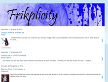 Tablet Screenshot of frikplicity.blogspot.com