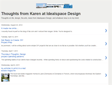 Tablet Screenshot of idealspacedesign.blogspot.com