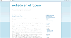 Desktop Screenshot of exiliadoenelropero.blogspot.com