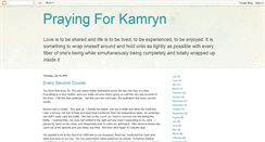 Desktop Screenshot of prayingforkamryn.blogspot.com