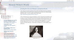 Desktop Screenshot of memoirwritersworld.blogspot.com