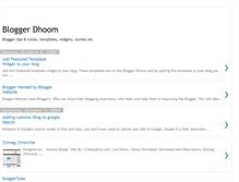 Tablet Screenshot of bloggerdhoom.blogspot.com