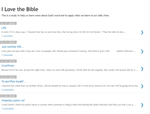 Tablet Screenshot of ilovethebible.blogspot.com