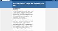 Desktop Screenshot of escuelainternacionaldearteescenico.blogspot.com