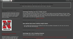 Desktop Screenshot of northridgewrestling.blogspot.com