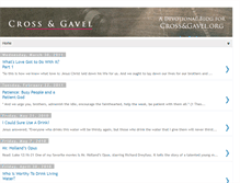 Tablet Screenshot of crossandgavel.blogspot.com