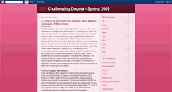 Desktop Screenshot of challengingdogma-spring2009.blogspot.com