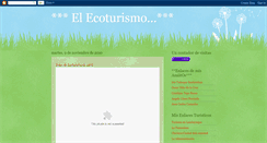 Desktop Screenshot of ecoturismolindo.blogspot.com