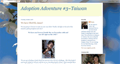 Desktop Screenshot of adoptionadventure3taiwan.blogspot.com