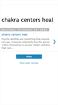 Mobile Screenshot of chakracentersheal.blogspot.com