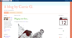 Desktop Screenshot of ablogbycarrieg.blogspot.com