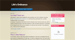 Desktop Screenshot of lifesordinance.blogspot.com