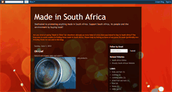 Desktop Screenshot of madeinsafrica.blogspot.com